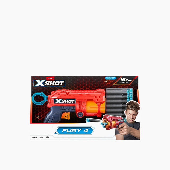 Zuru X-Shot Excel Fury 4 Blaster Series 1 - 16 Darts