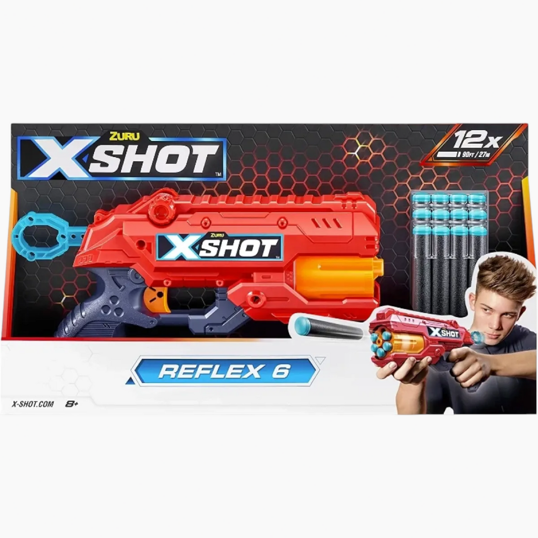 Zuru X-Shot Excel Reflex 6 Blaster Series 1 with 12 darts