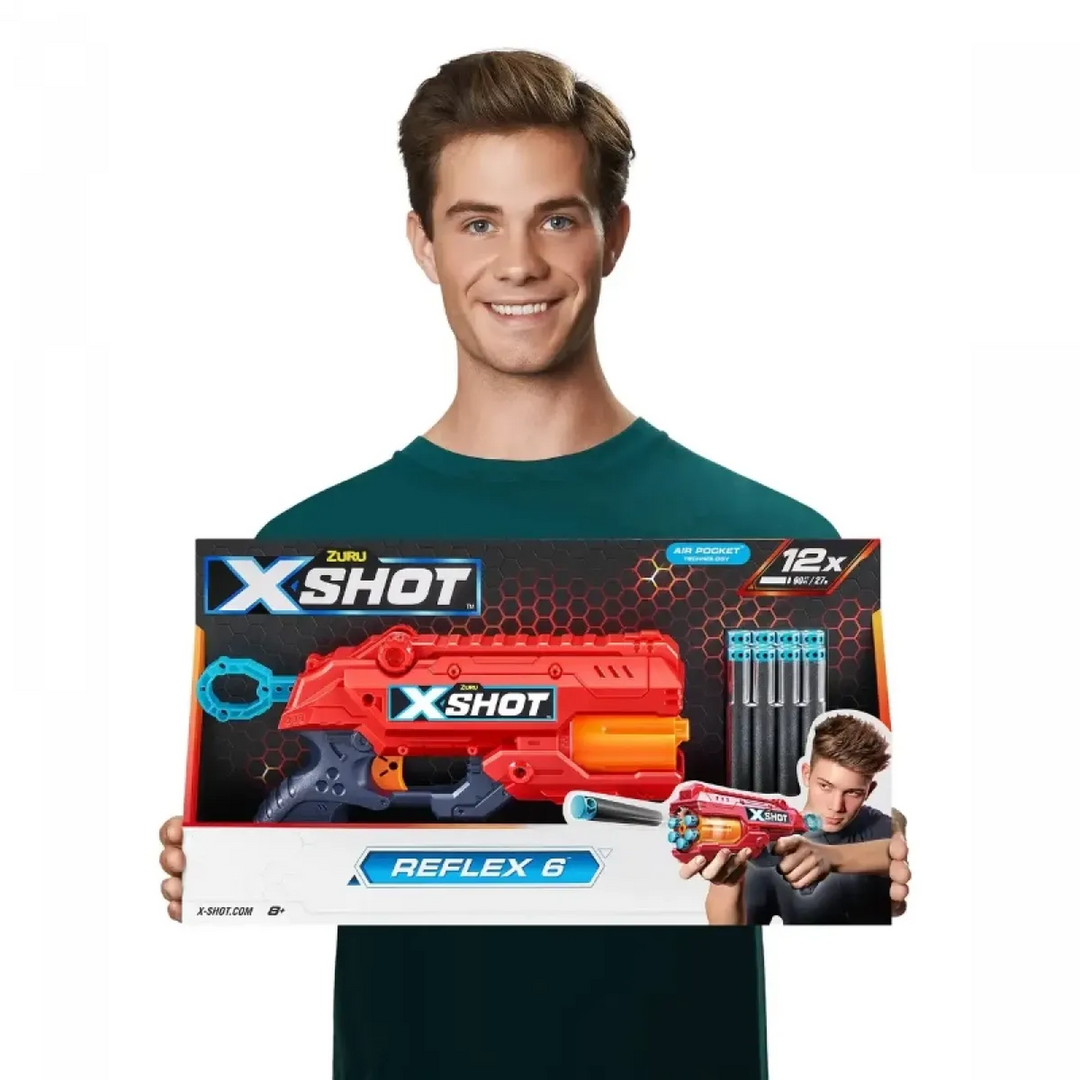 Zuru X-Shot Excel Reflex 6 Blaster Series 1 with 12 darts