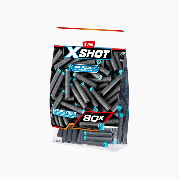 Zuru X-Shot Excel refill darts, 80 foam darts in a resealable bag