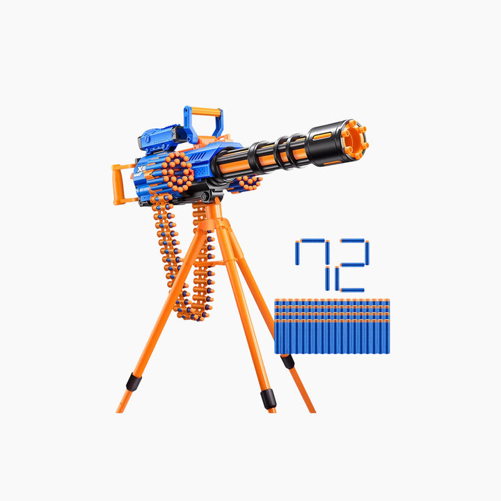 Zuru X-Shot Insanity Motorized Rage Fire Gatling Blaster with tripod and scope
