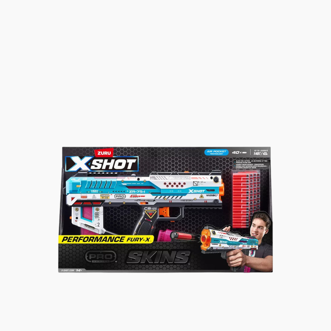 Zuru X-Shot Skins Pro Series- Fury-X Blaster Series 1 - 40 Darts