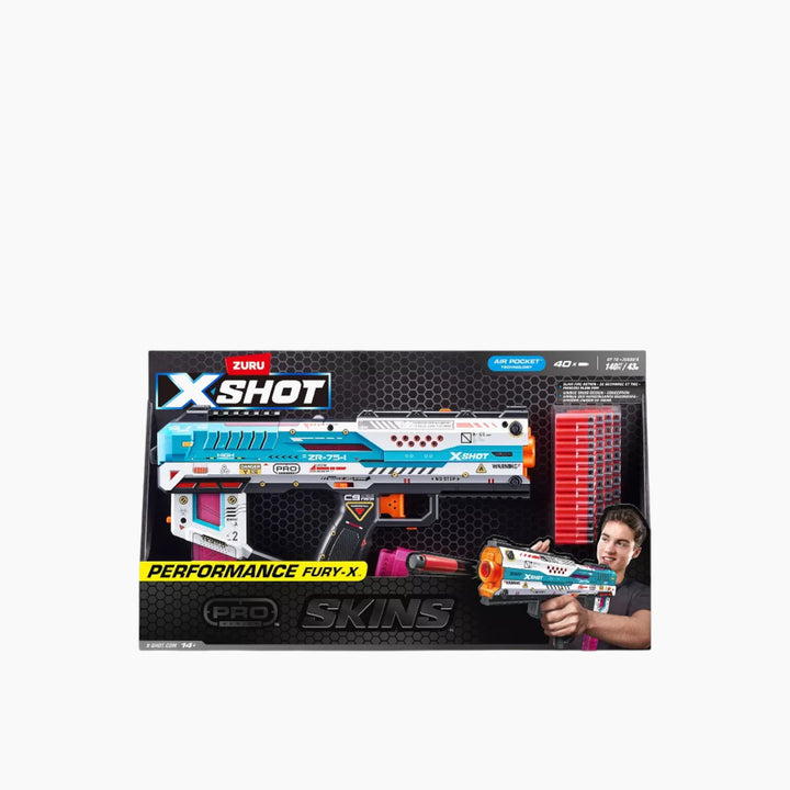 Zuru X-Shot Skins Pro Series- Fury-X Blaster Series 1 - 40 Darts