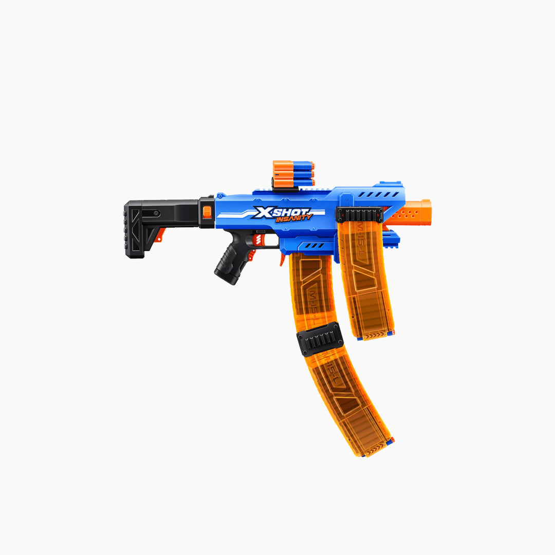 Zuru X-Shot Insanity Motorized Clip Mania Blaster with 72 darts