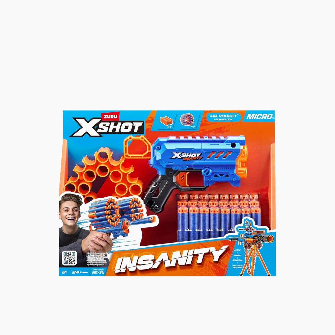 Zuru X-Shot Insanity Micro Blaster Series 1 - 24 Darts