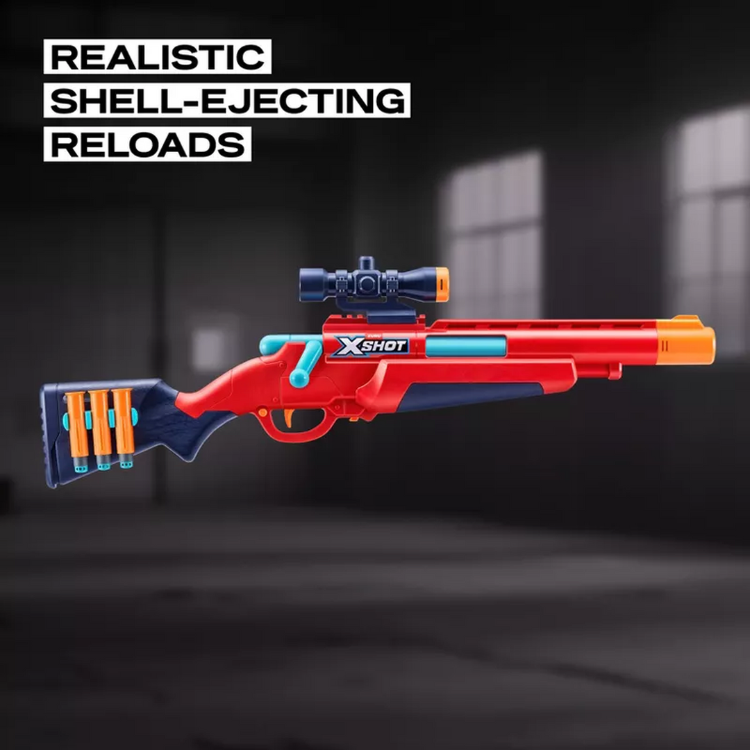 Zuru X-Shot Excel Ejector Shell Bolt Action Blaster Series 1 with 8 darts