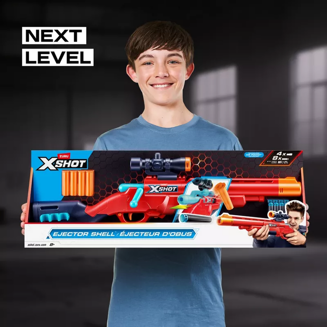 Zuru X-Shot Excel Ejector Shell Bolt Action Blaster Series 1 with 8 darts