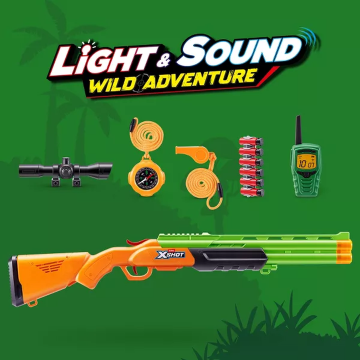 Zuru X-Shot Big Hunter toy blaster with accessories