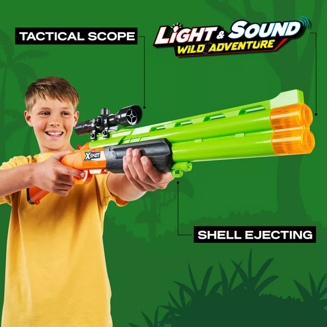 Zuru X-Shot Big Hunter toy blaster with accessories