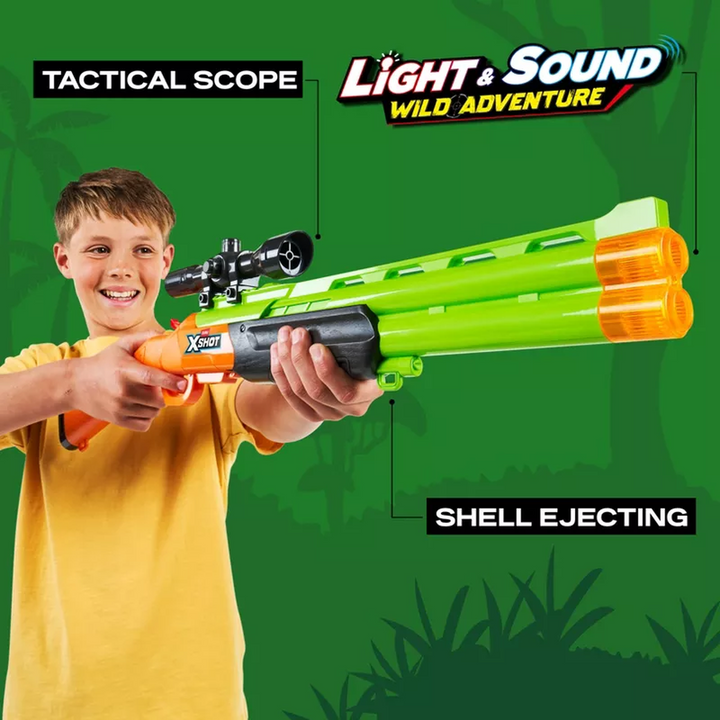 Zuru X-Shot Big Hunter toy blaster with accessories