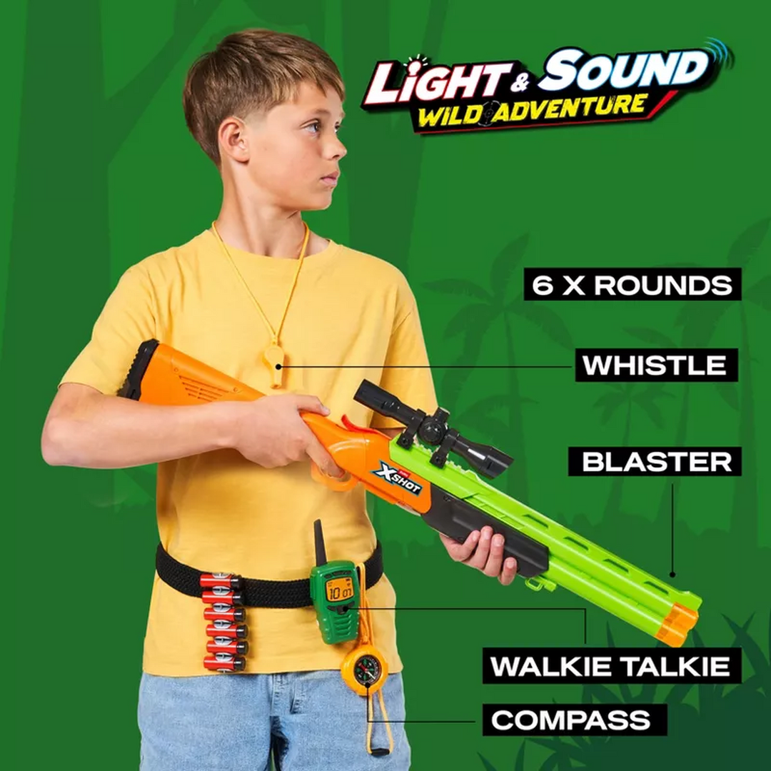 Zuru X-Shot Role Play Big Hunter toy blaster with accessories