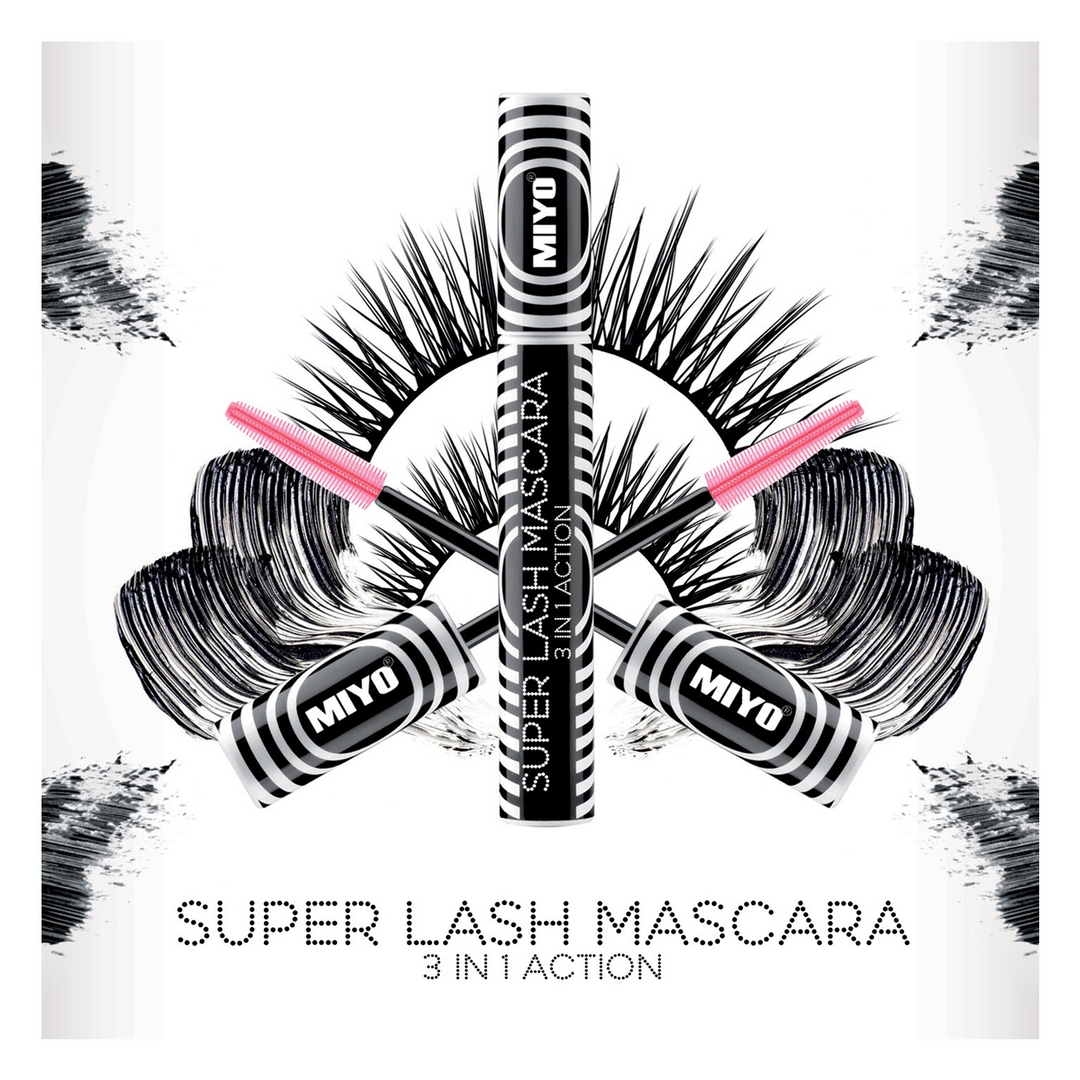 Miyo Mascara Super Lash Mascara Black - HUNA