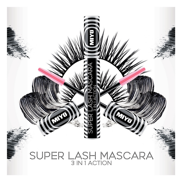 Miyo Mascara Super Lash Mascara Black - HUNA