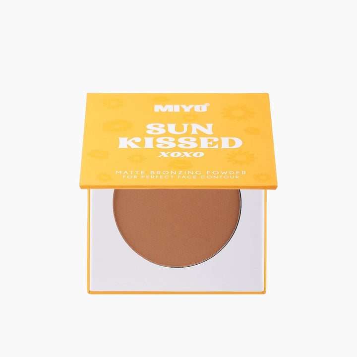 Miyo Bronzing Powder Sun Kissed New 01 Warm Bronze - HUNA