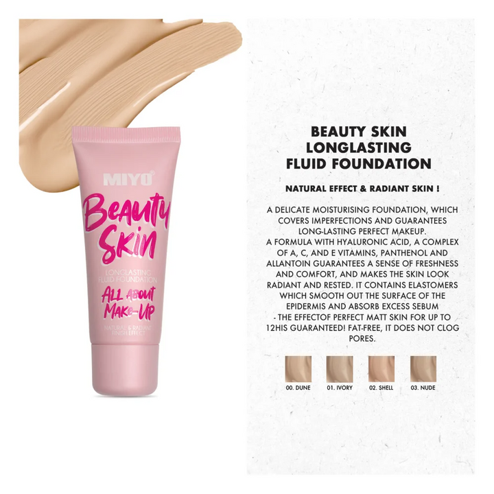 Miyo Fluid Foundation Beauty Skin - HUNA