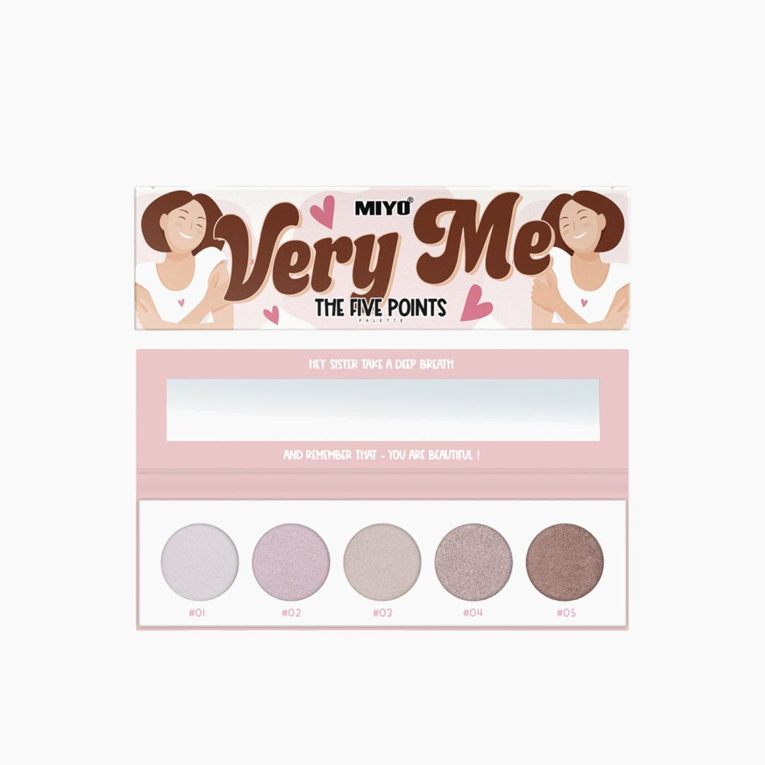 Miyo Five Point Paletts Eyeshadows 08 Very Me - HUNA