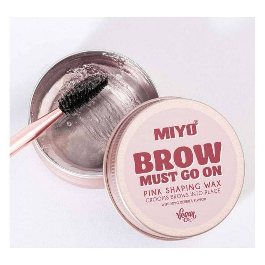 Miyo Eye Brow Must Go On Pink Shaping Wax - HUNA