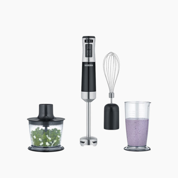 SM 3772 Hand Blender Set, 600 W, Multi-Accessory Kit, Black/Brushed