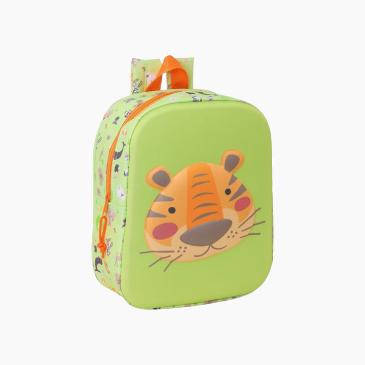 Safta 3D Tiger mini backpack with wheels