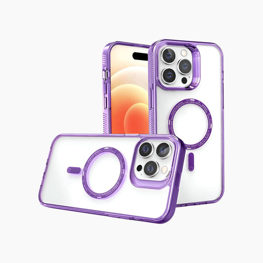 Catchy Jo ATOUCHBO iPhone Magsafe Clear Case With Colorful Frame