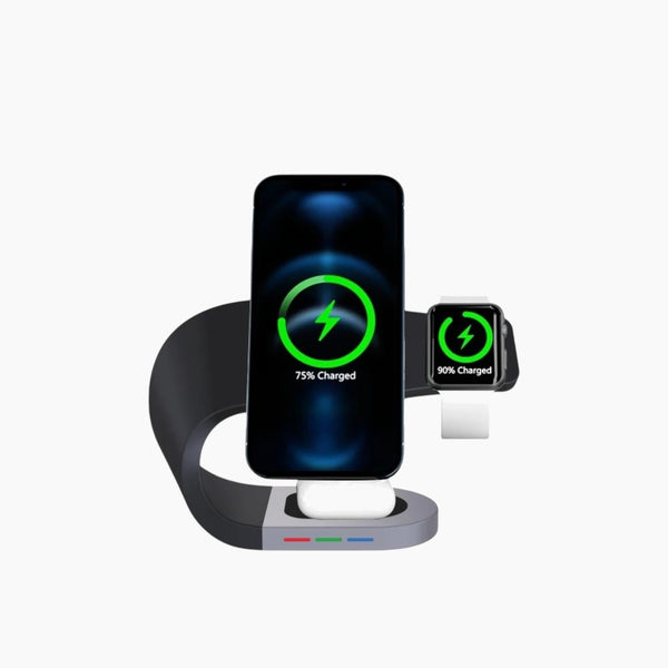 3 In 1 Fast Wireless Charging Stand Wrapped Design 1