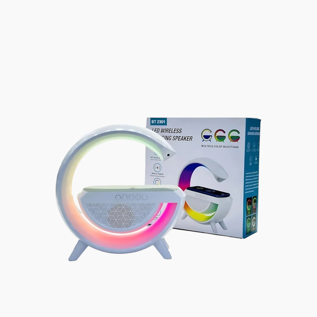 C.JO G Shape wireless charger with Bluetooth speaker