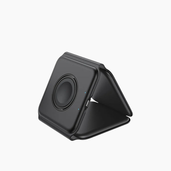 3 In 1 Magnetic Wireless Charger Foldable Pad Black