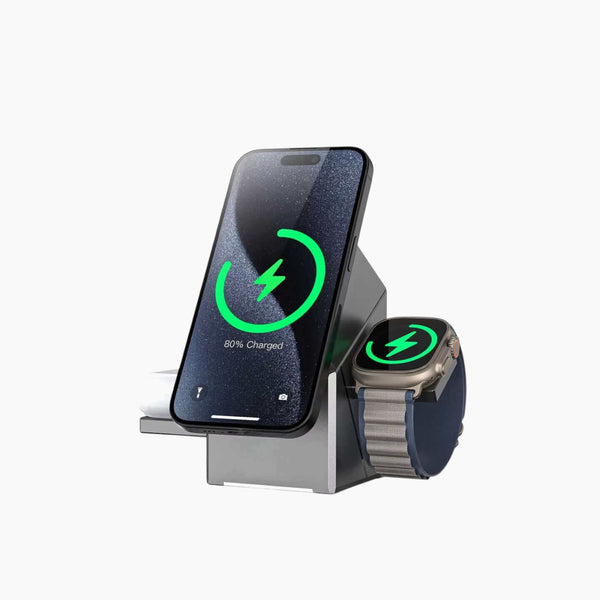 3 In 1 Magnetic Wireless Charger Stand (15W)