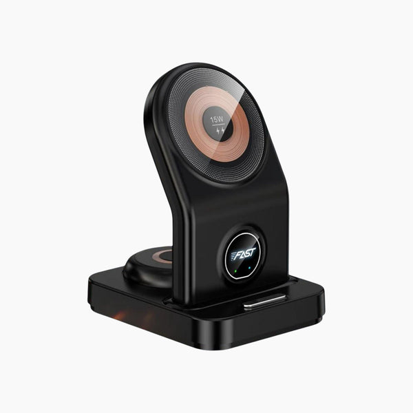 3 In 1 Magnetic Wireless Charger With Back Light