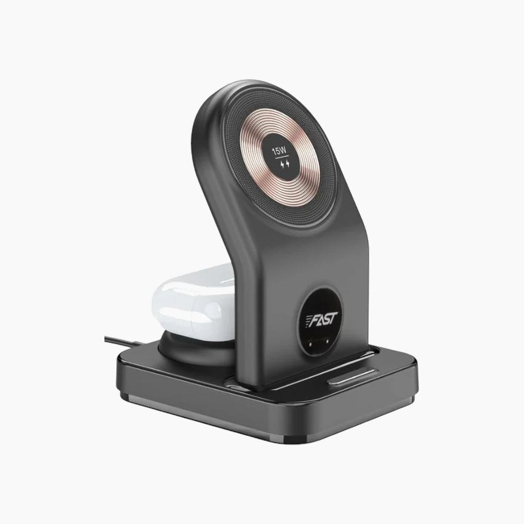 Catchy Jo 3 In 1 Magnetic Wireless Charger with backlight