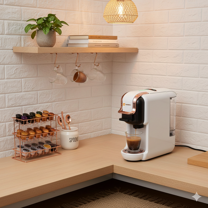 Sayona 4-in-1 Capsule Coffee Machine, Hot and Cold