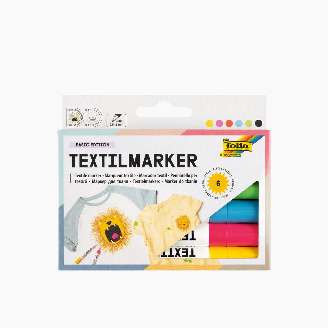 Folia Textile Paint Pens - Assorted Colours