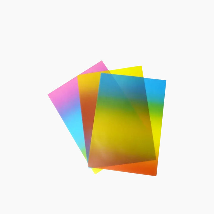 Folia Rainbow Transparent Paper Pad – 115 g/m², 22.5 x 32 cm, 10 Sheets