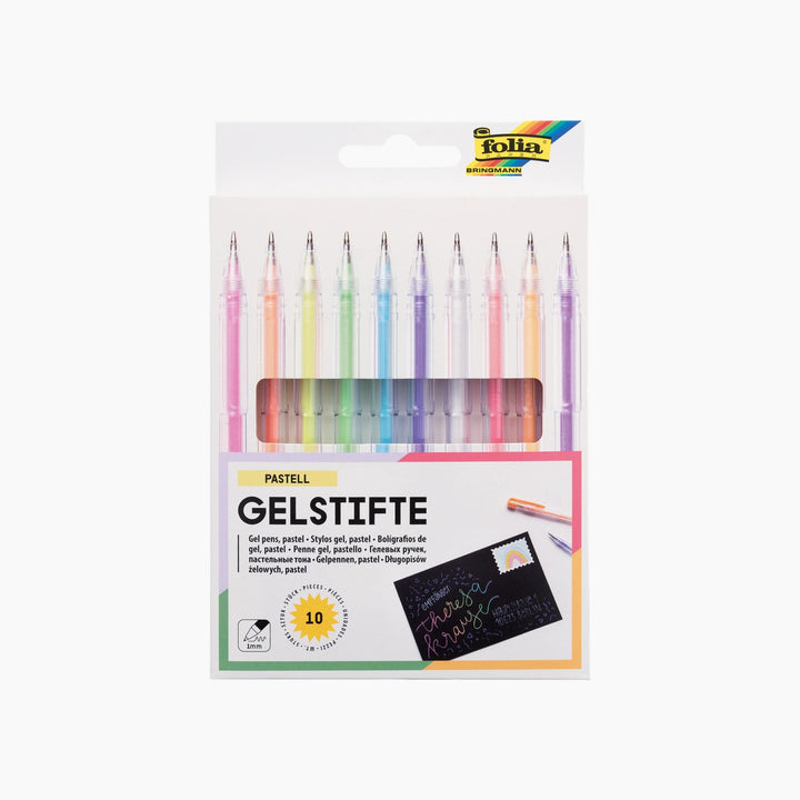 Folia Gel Pens – 10 Pieces, 1 mm