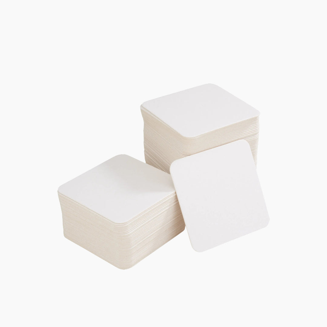 Folia Square Cardboard Coasters – 9.3 x 9.3 cm