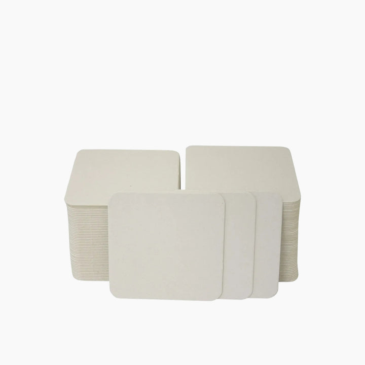 Folia Square Cardboard Coasters – 9.3 x 9.3 cm