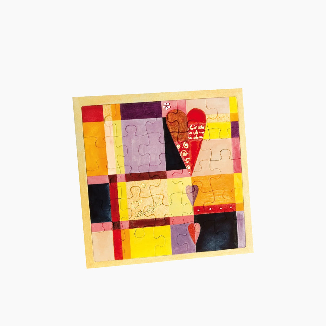 Folia Extra-Strong Blank White Puzzle with Frame – 21 x 21 cm, 25 Pieces