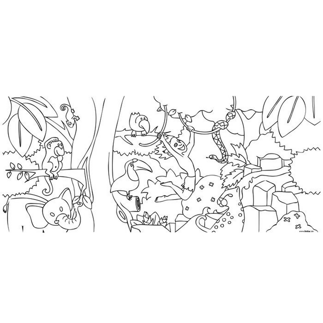 Folia Lantern Colouring Kit – Jungle &amp; Hedgehog