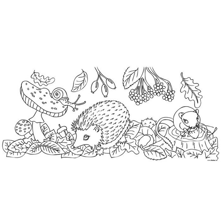 Folia Lantern Colouring Kit – Jungle &amp; Hedgehog