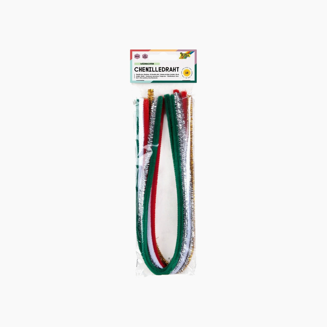 Folia Chenille Stems – 50 cm, Ø 8 mm, 10 Pieces