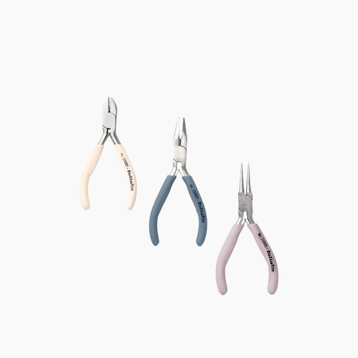 Folia Jewellery Pliers Set – Side-Cutting, Combination and Round-Nose Pliers