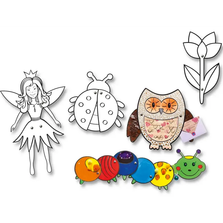 Folia Fairyland Articulated Figures – 5 Pieces, White, Brads Included