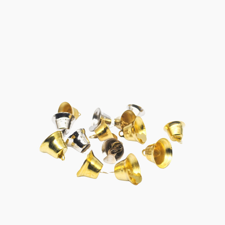 Folia Bells – 18 Pieces, 3 Assorted Sizes, Gold-Silver