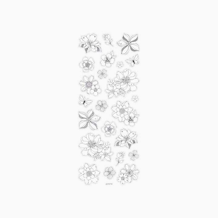 Folia Colouring Stickers – Nature, Approx. 10 x 23 cm, 4 Sheets, Assorted Designs