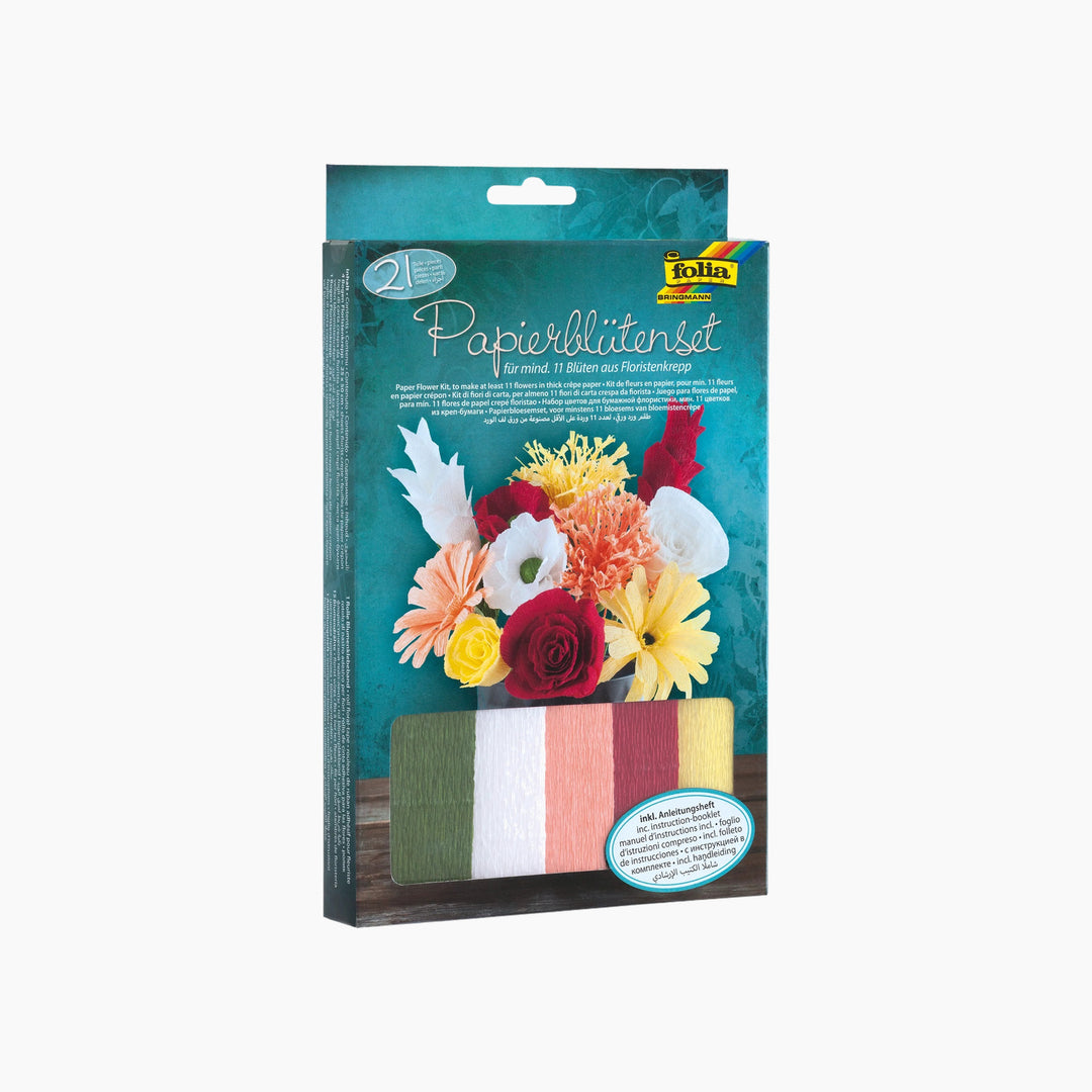 Folia Paper Flower Craft Kit – Thick Crepe Paper