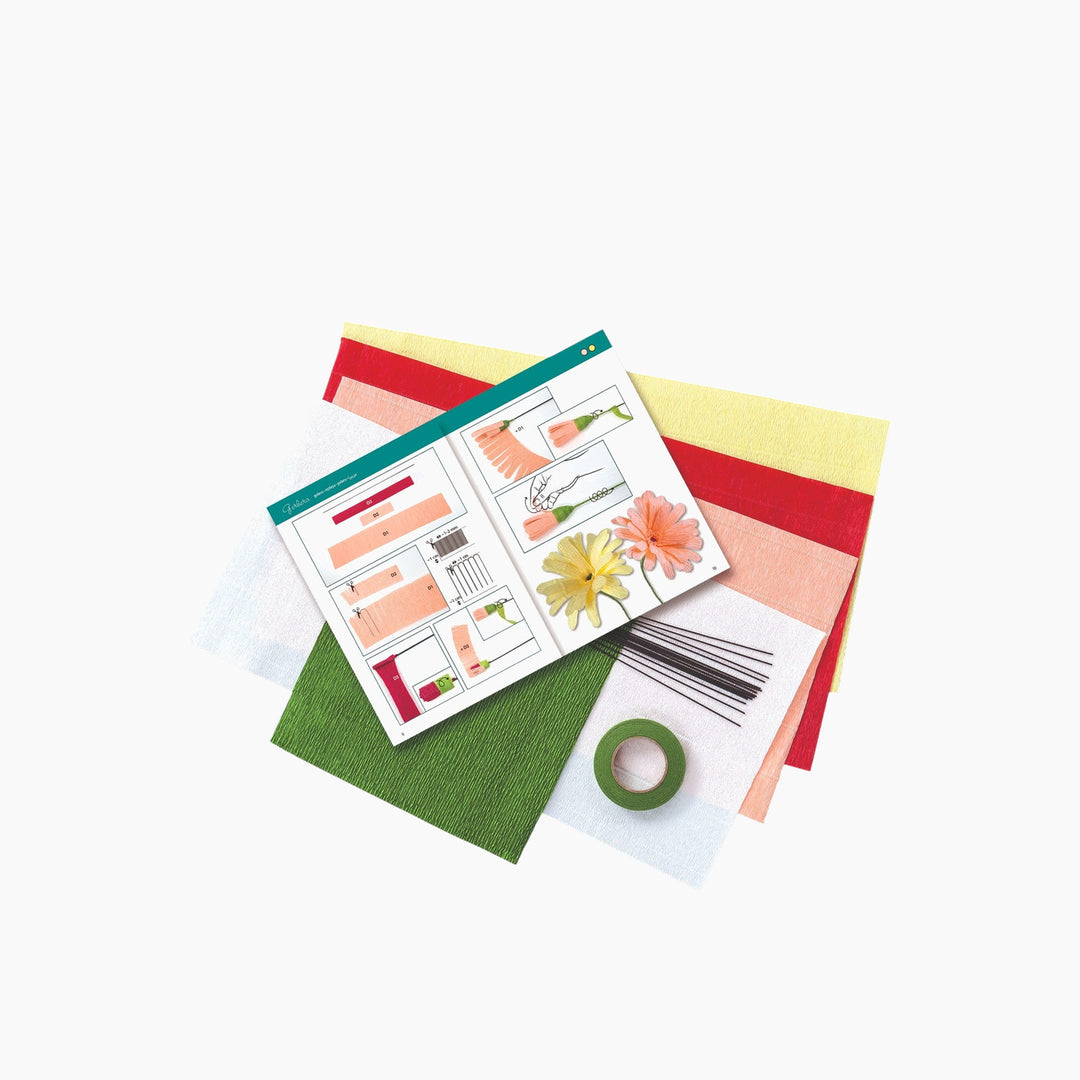 Folia Paper Flower Craft Kit – Thick Crepe Paper