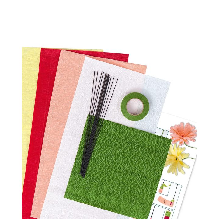 Folia Paper Flower Craft Kit – Thick Crepe Paper