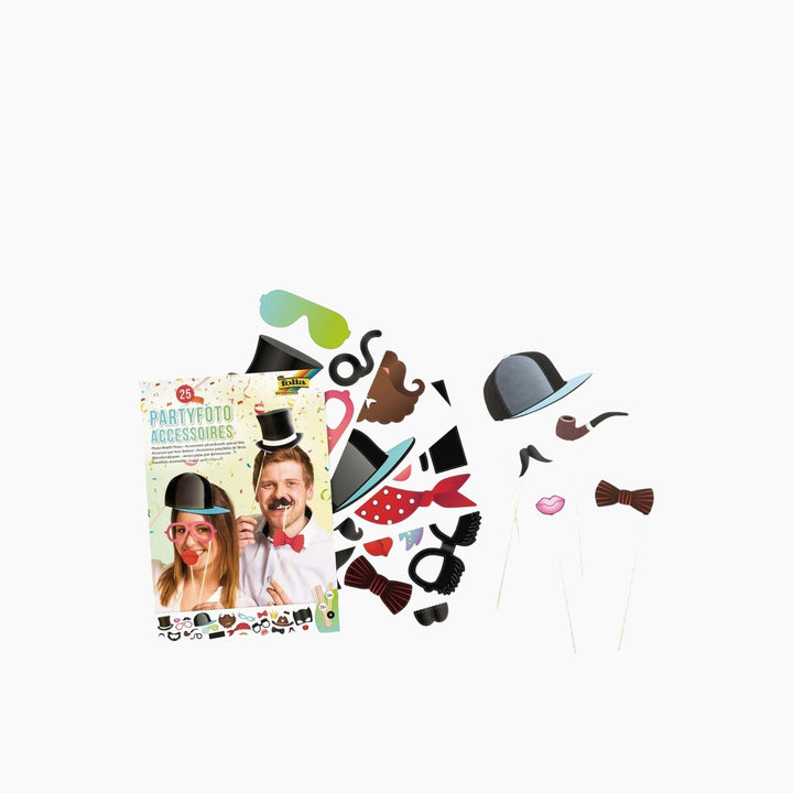 Folia Photo Booth Props – 84 Pieces