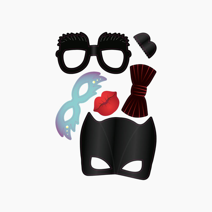 Folia Photo Booth Props – 84 Pieces