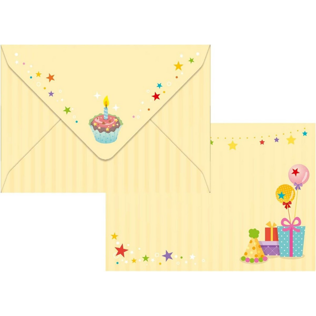 Folia 3D Pop-Up Birthday Cards Set – 2 Cards &amp; 2 Envelopes